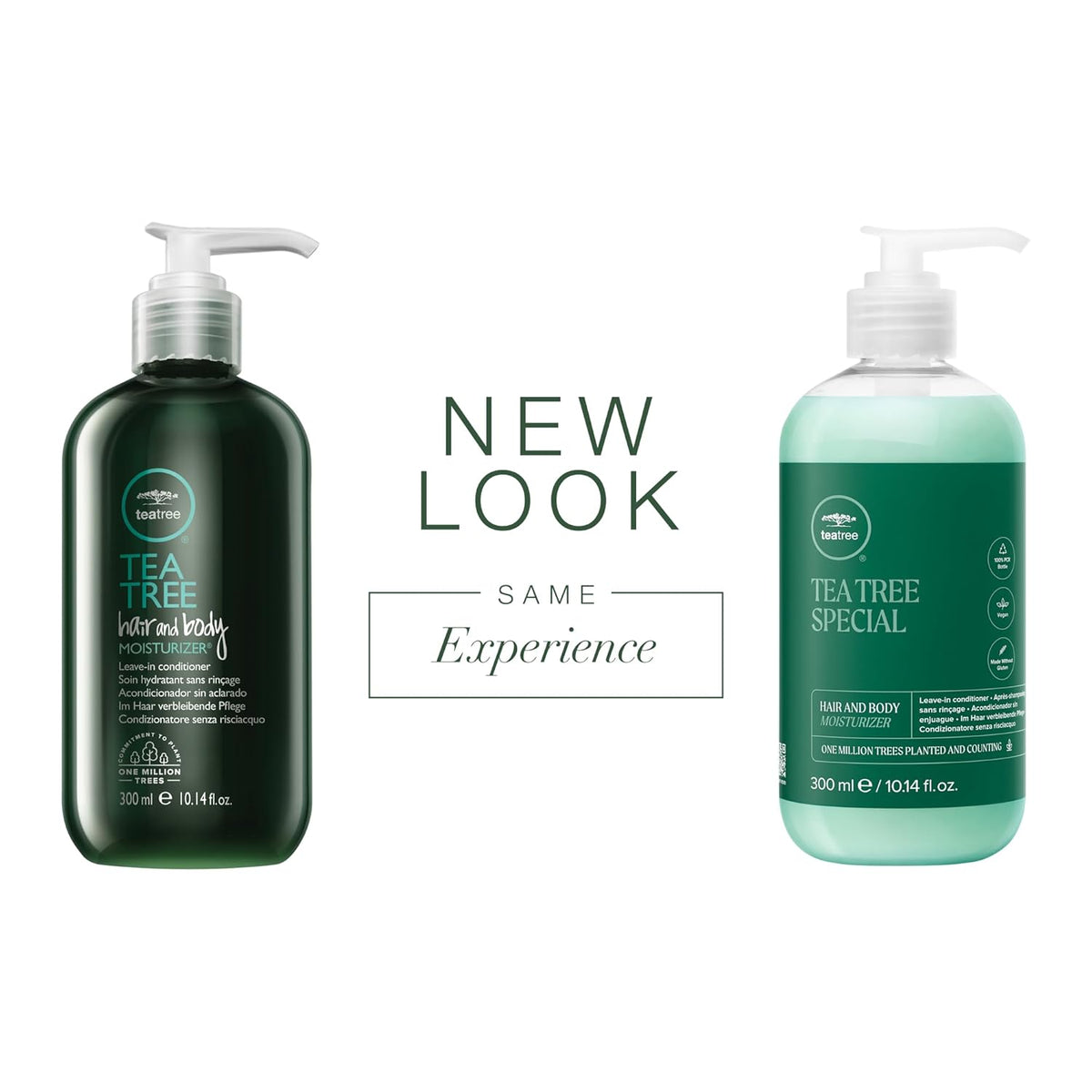 Tea Tree Hair and Body Moisturizer Leave-In Conditioner, Body Lotion, After-Shave Cream, For All Hair + Skin Types