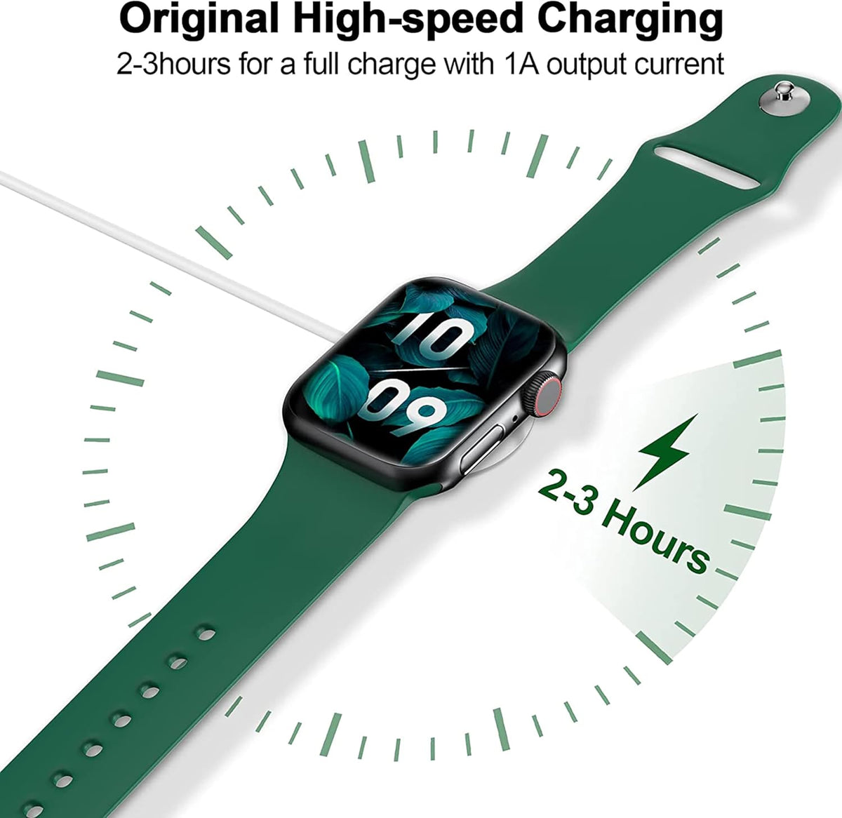 ???????? ???????????????? Magnetic Charging Cable for Apple Watch Charger,[USB C Port] Wireless Charging Cable Compatible with iWatch Series Ultra/10/9/8/7/6/SE/SE2/5/4/3/2[3.3FT/1M]-White