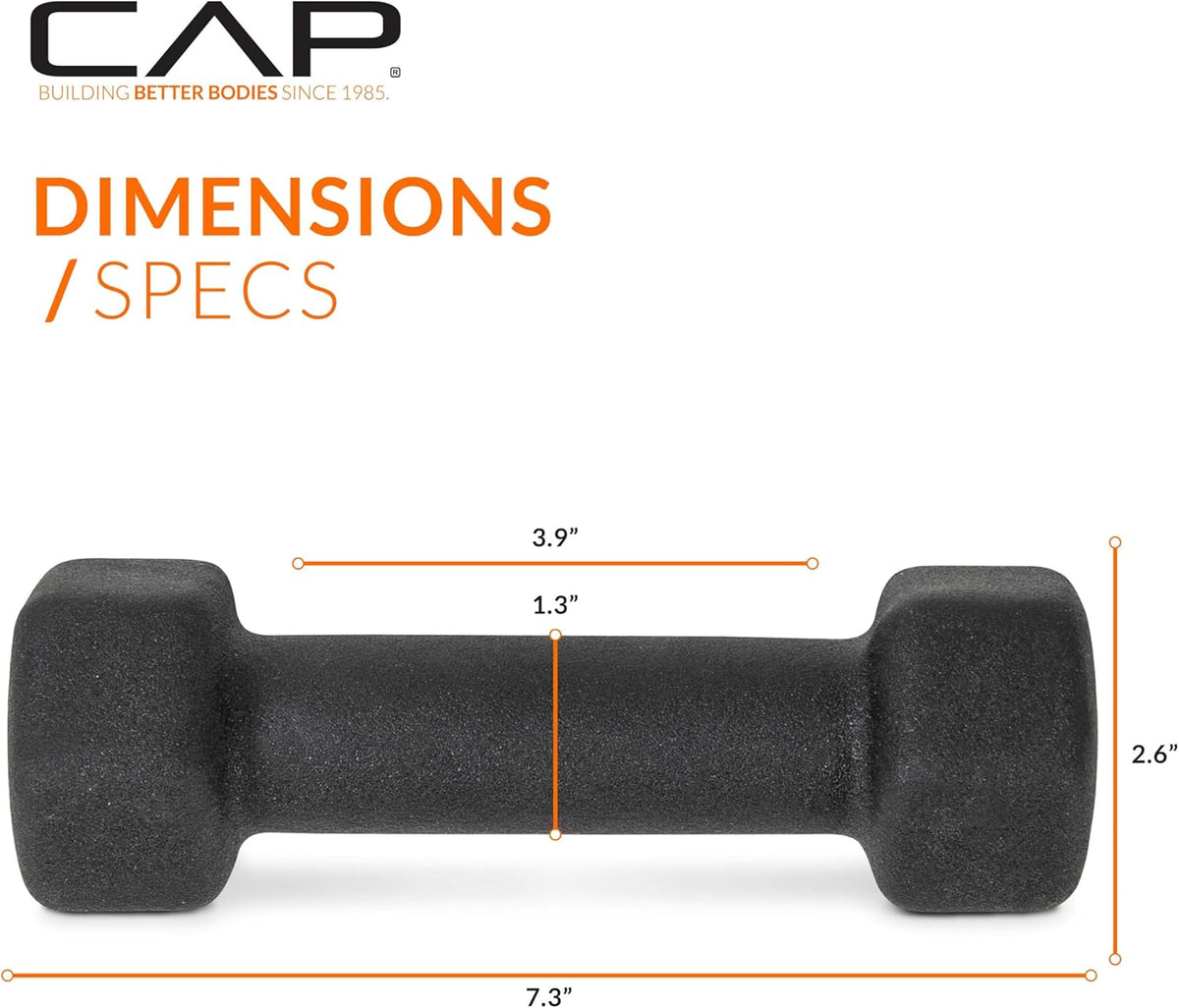 CAP Barbell Neoprene Dumbbell Weights Pairs & Sets | Multiple Colors