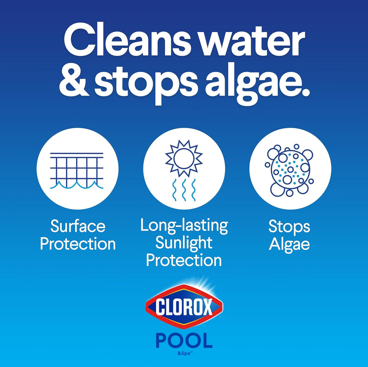 Clorox Pool&Spa XTRABLUE 3?Chlorinating Tablets, Individually Wrapped, Kills Bacteria & Stops Algae (5 LB)