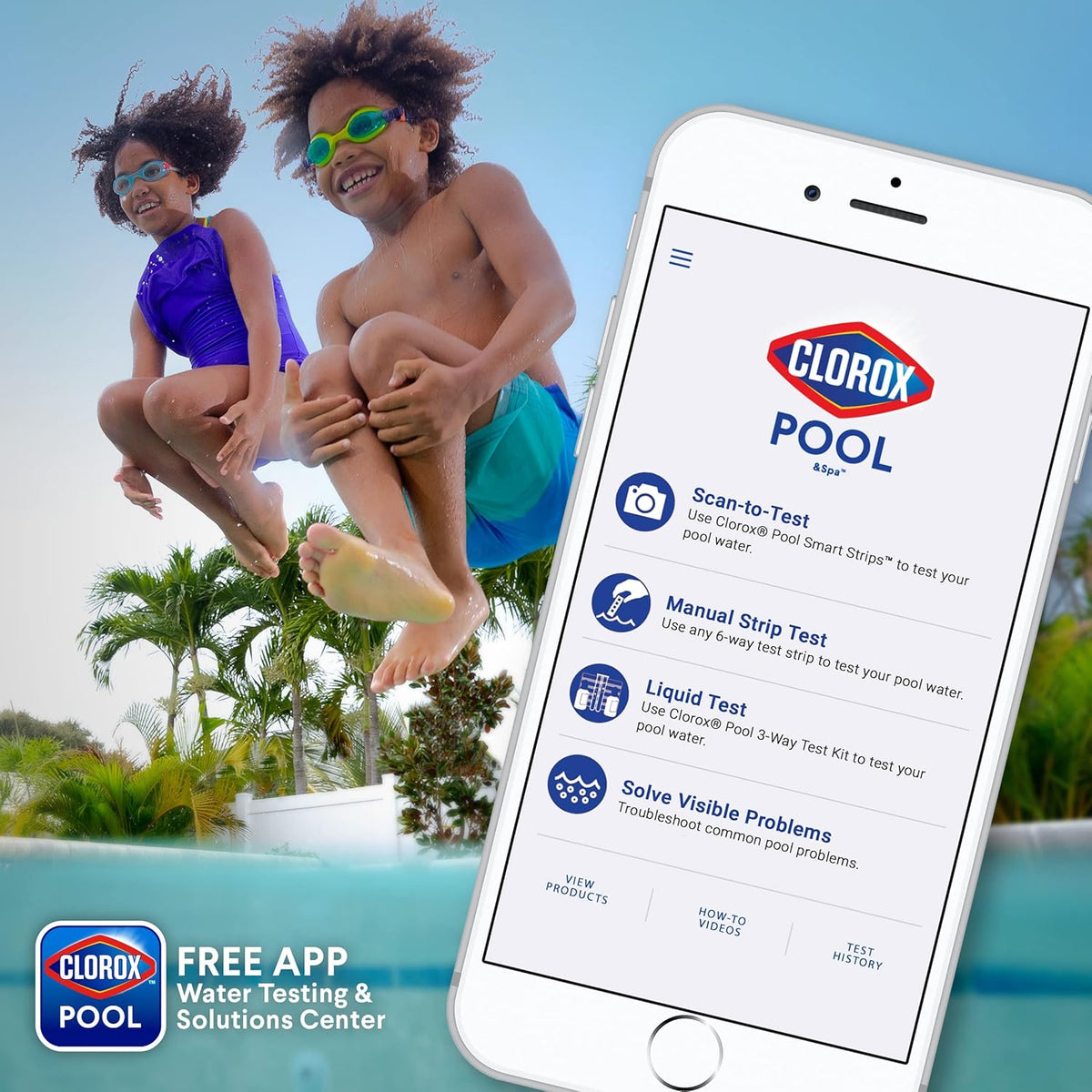 Clorox?Pool&Spa?Shock Clear, for Crystal Clear Swimming Pool Water, Swim-ready in 15 minutes, Suitable for vinyl pools (6-Pack)