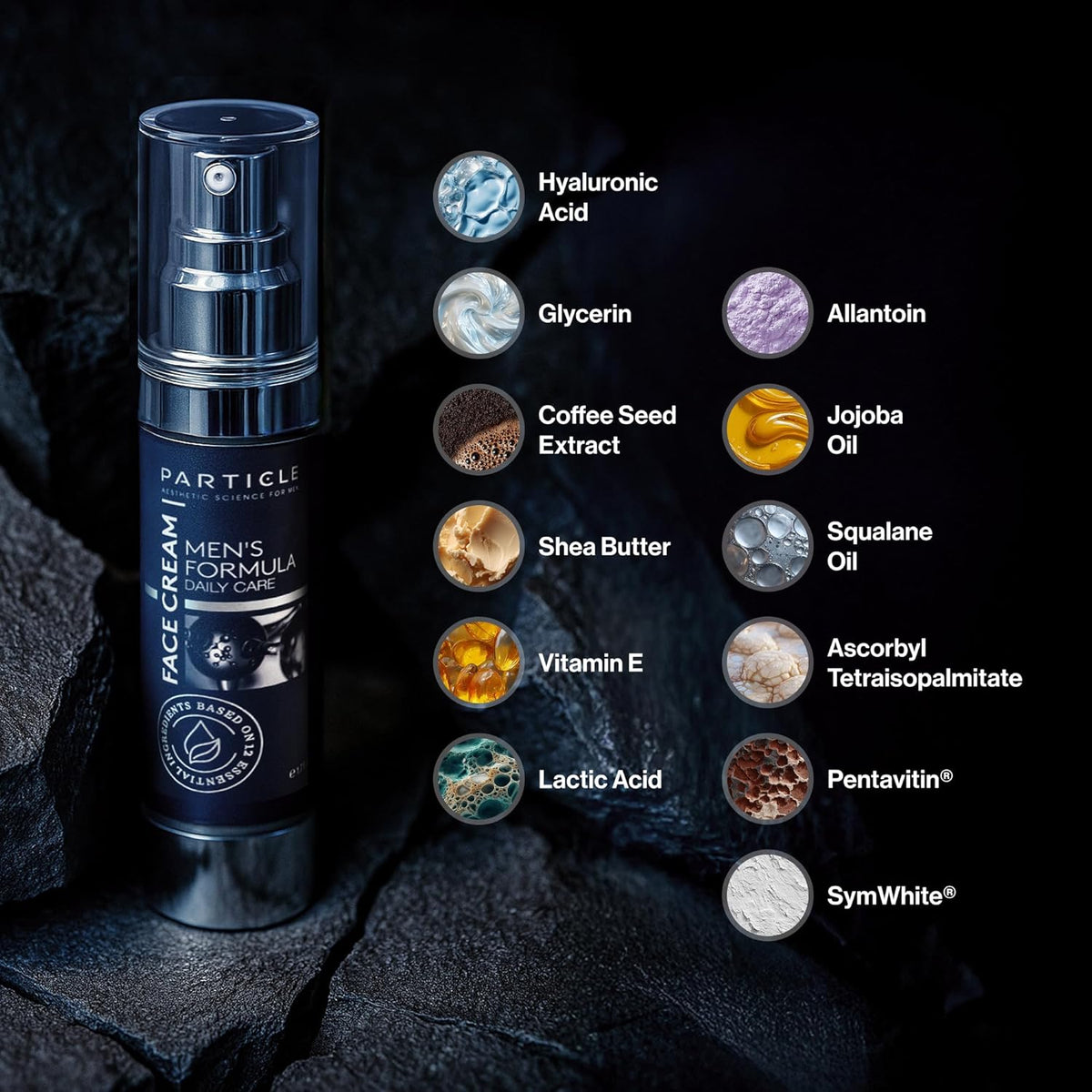 Particle 6-in-1 Face Cream for Men, Men? Daily Hydrating Moisturizer with Vitamin C, Jojoba Oil, Vitamin E & Hyaluronic Acid, Skin Care Routine, Healthy Skin Support, Pack of 1, 1.7 FL OZ