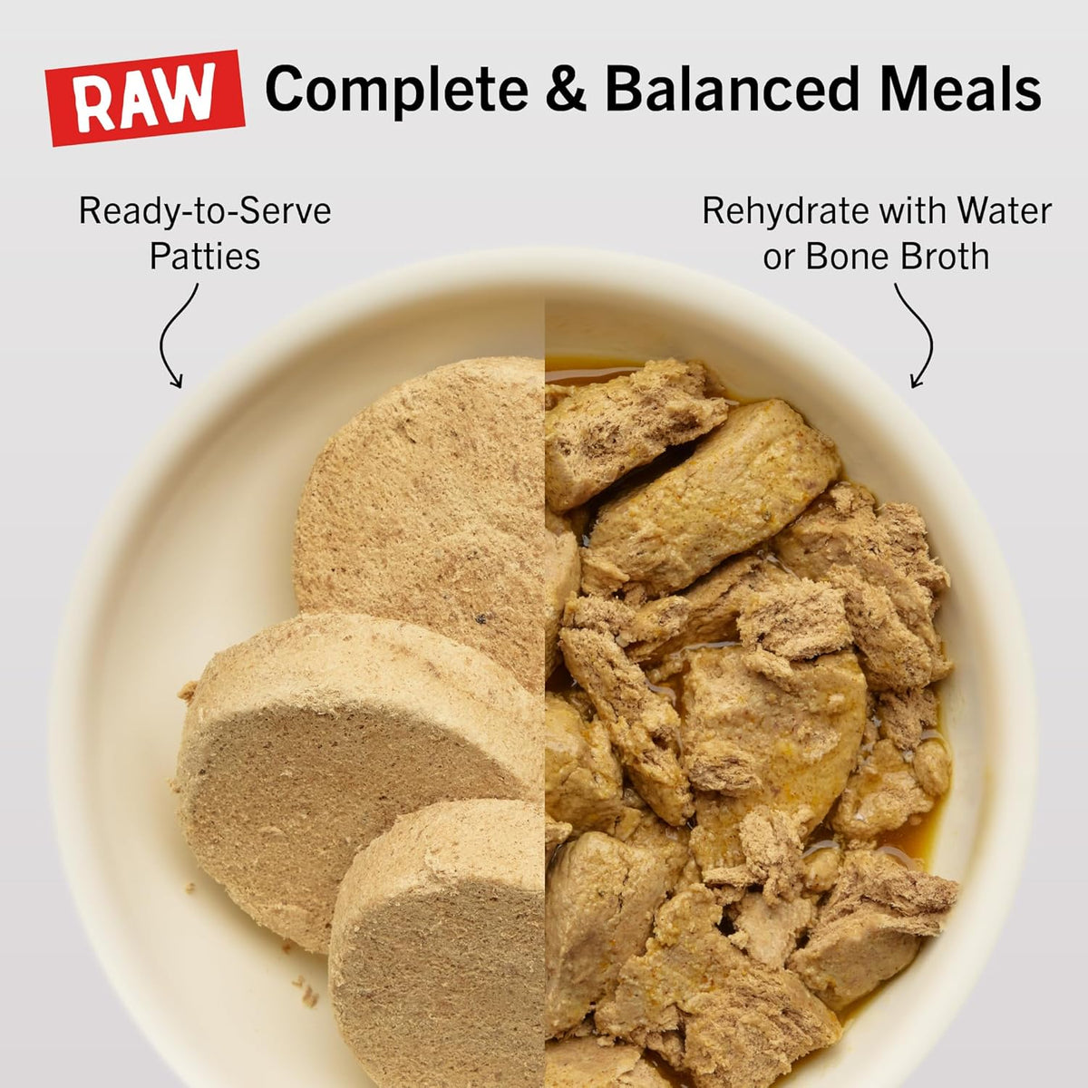 Stella & Chewy's Freeze-Dried Raw Dinner Patties - Beef Recipe - High Protein Grain-Free Puppy & Dog Food - Perfect For Picky Eaters - 25 oz