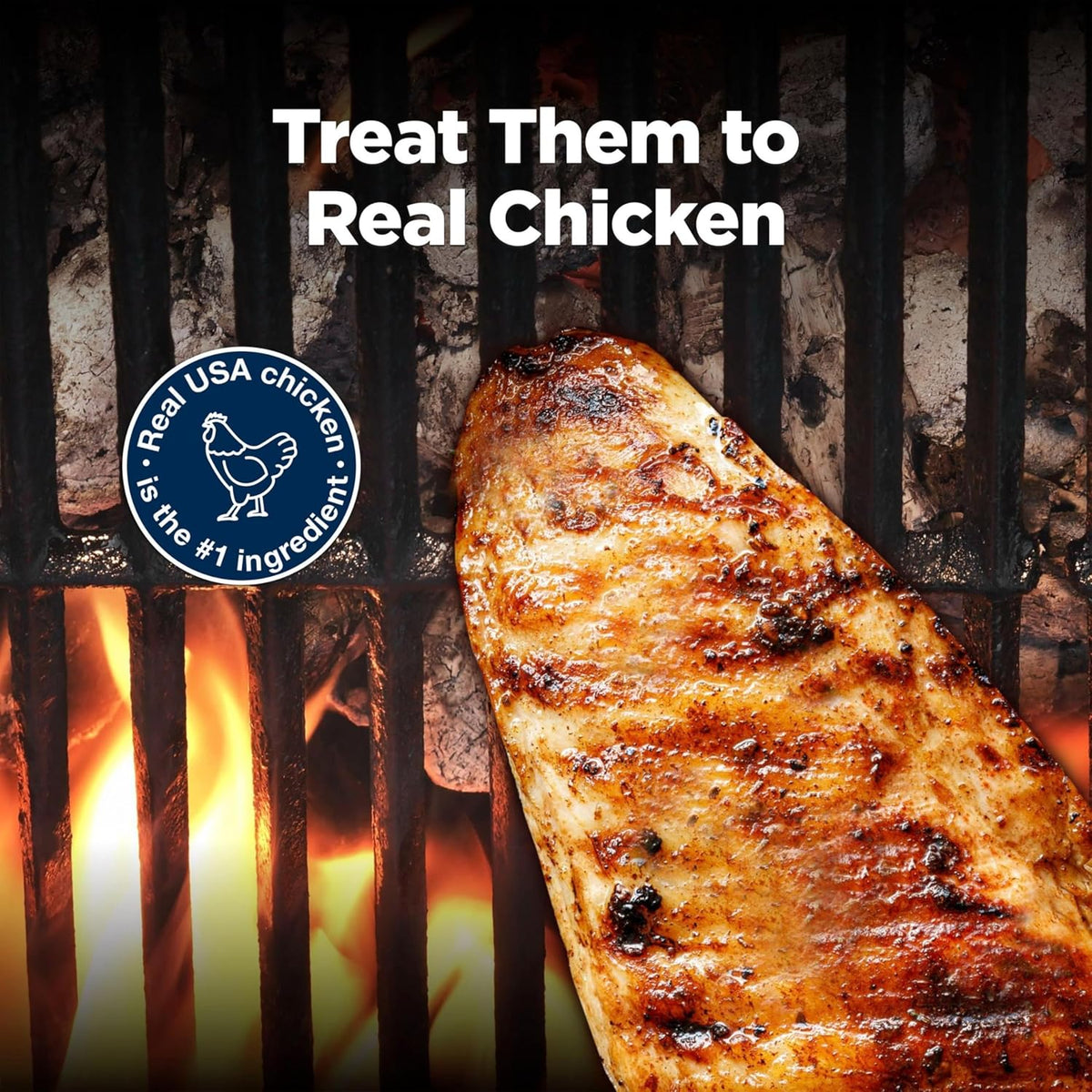 Blue Buffalo Nudges Grillers Natural Dog Treats, Made in the USA with Real Chicken, 16-oz Bag